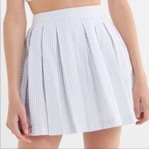 Urban Outfitter Striped Seersucker Mini Skirt